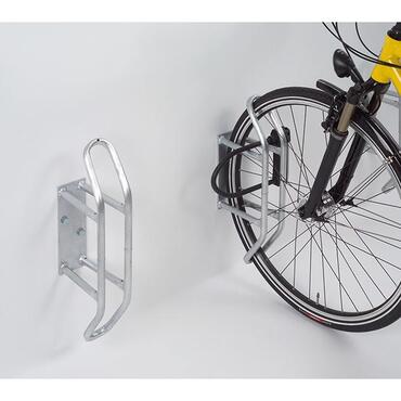 Bicycle rack for wall mounting